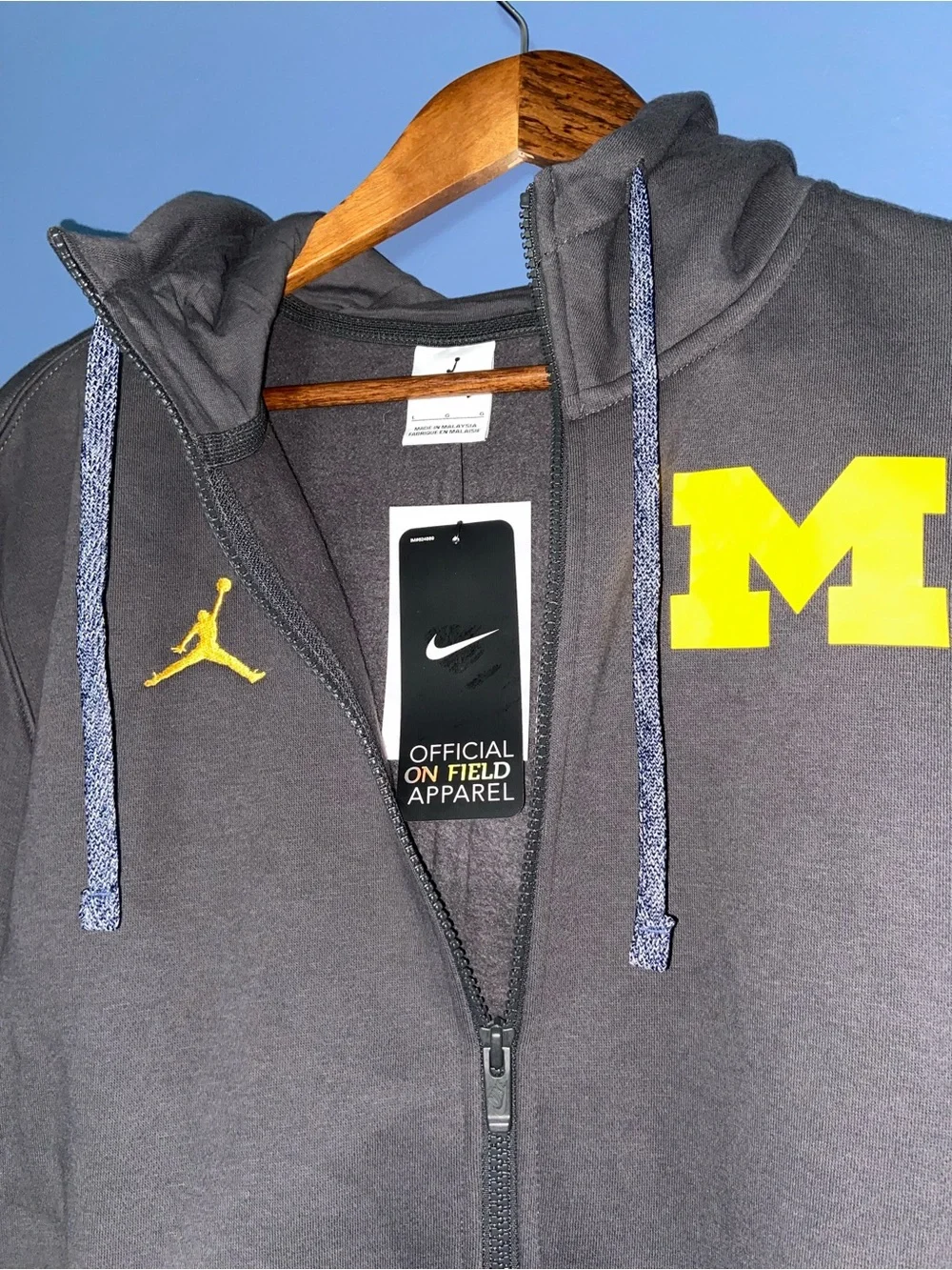 University of Michigan Jordan Men's Zip Hoodie